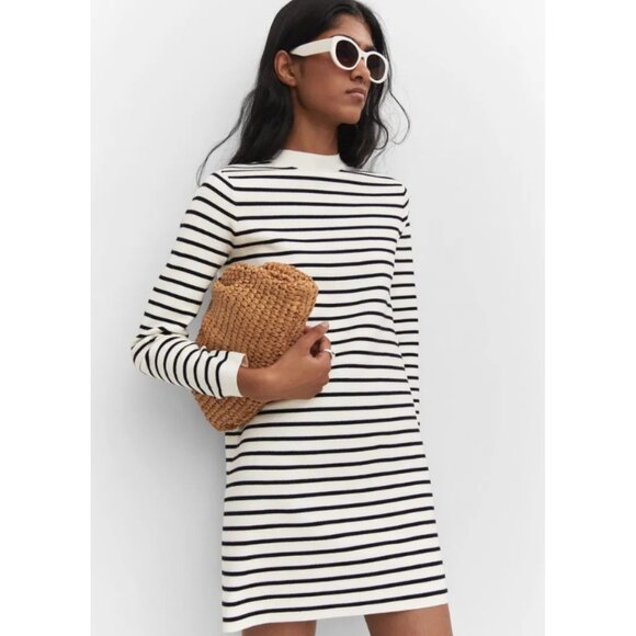 Mango Striped Knit Dress - Picture 3 of 12